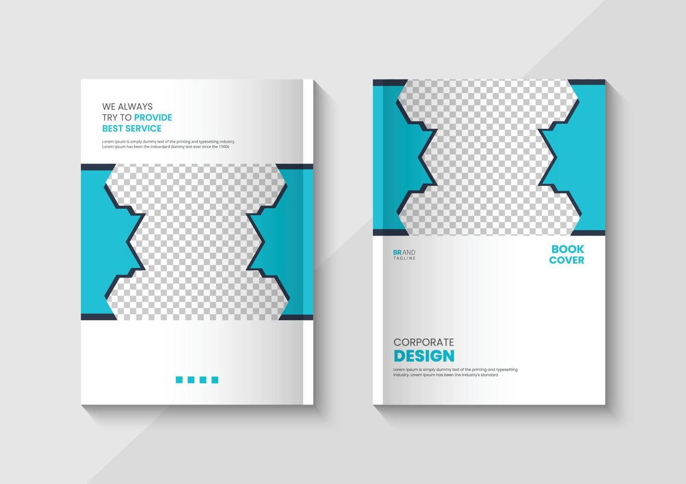 Corporate Business Book Cover Design Template vector