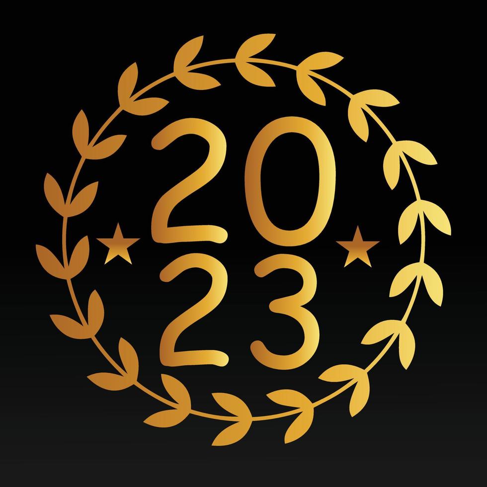 happy new year 2023 vector