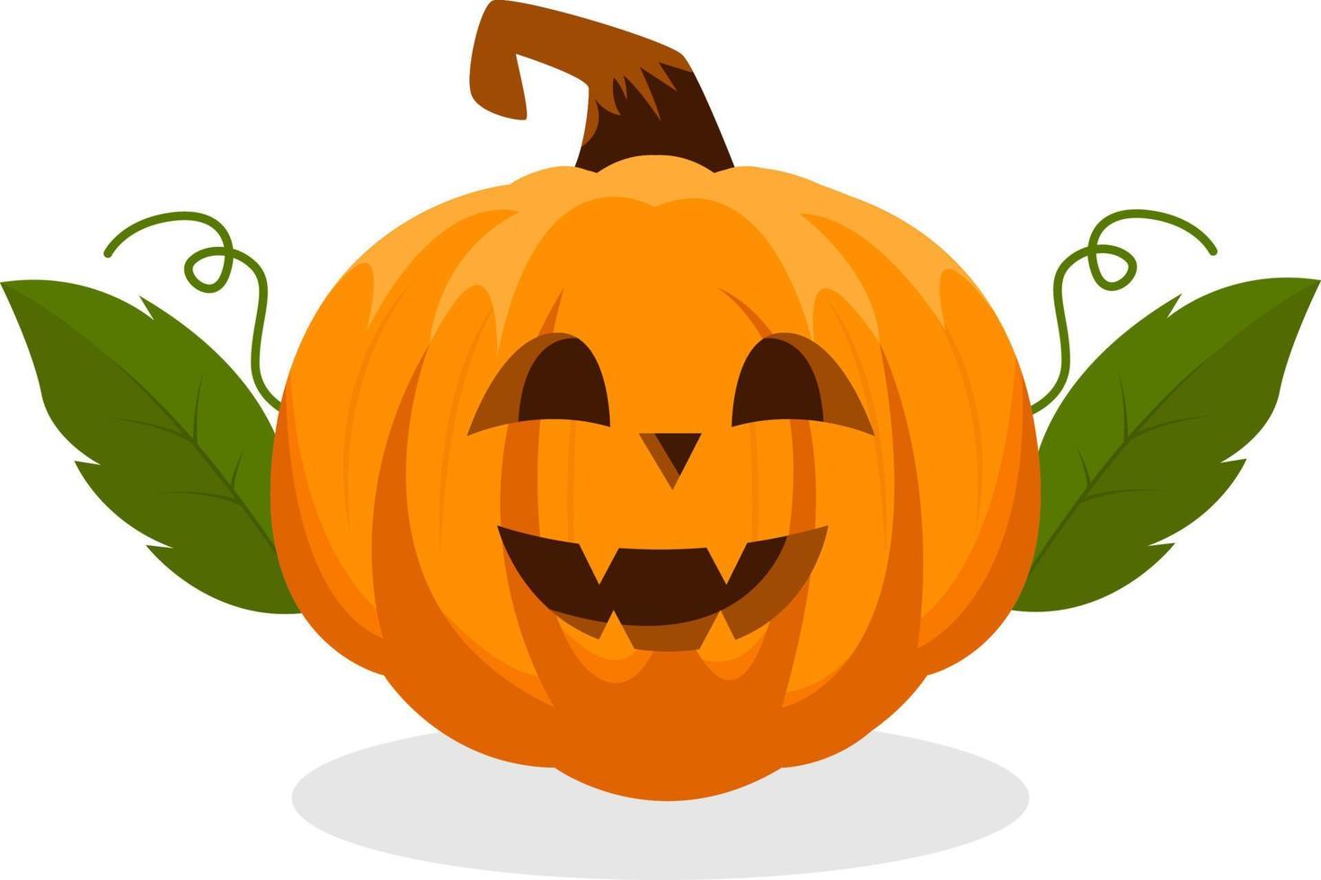 Pumpkin Leaves Character Design Illustration vector