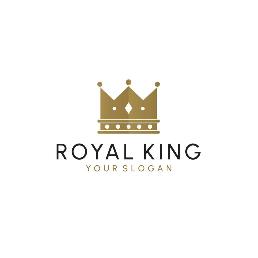 Crown Logo Royal King Queen abstract Logo design vector template. Geometric symbol Logotype concept icon.