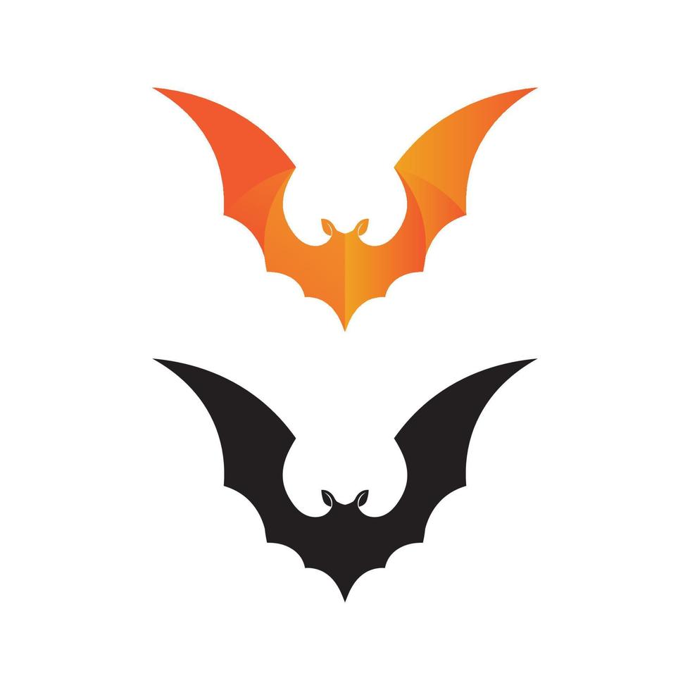 bat vector icon logo template