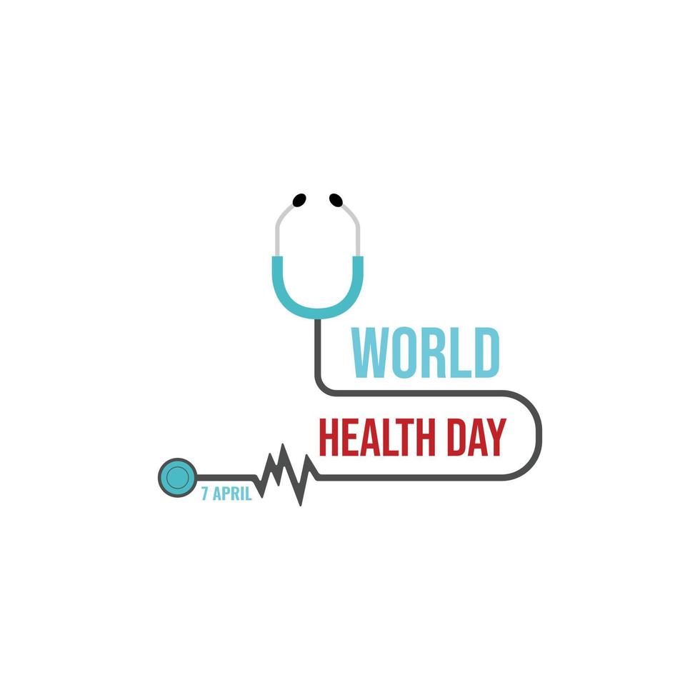 Ilustración de vector de día mundial de la salud