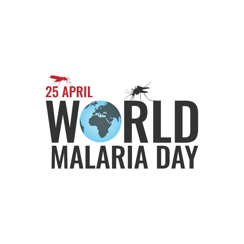 World malaria day background vector