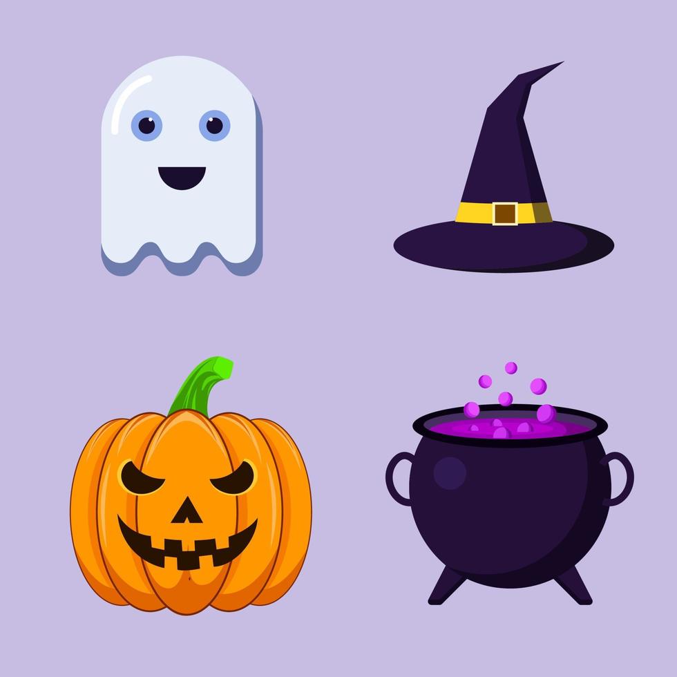Halloween vector elements collection