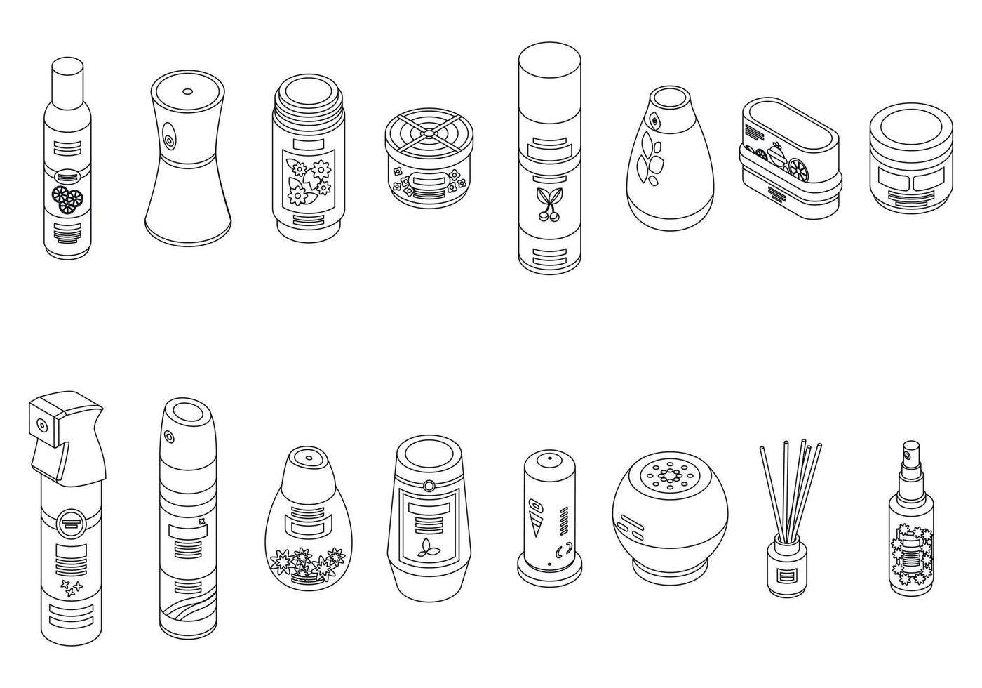 Air freshener icon, isometric style vector