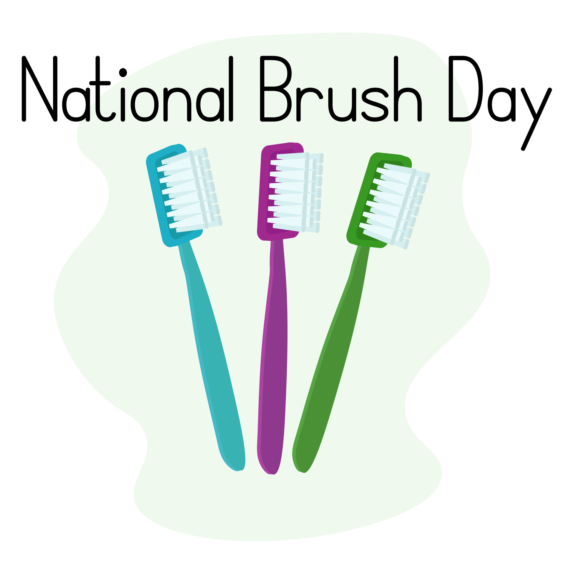 National Brush Day, idea for poster, banner, flyer or postcard 12321353