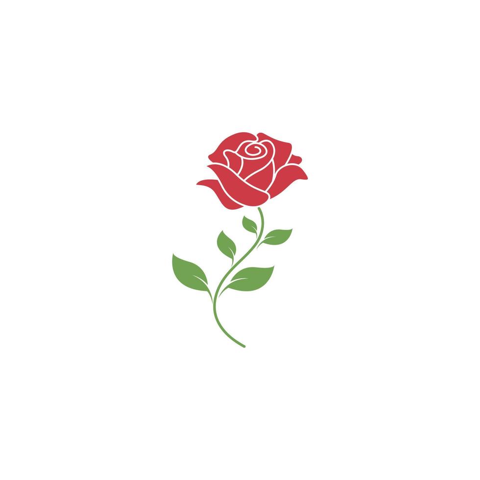 ilustración de diseño de icono de rosas rojas vector