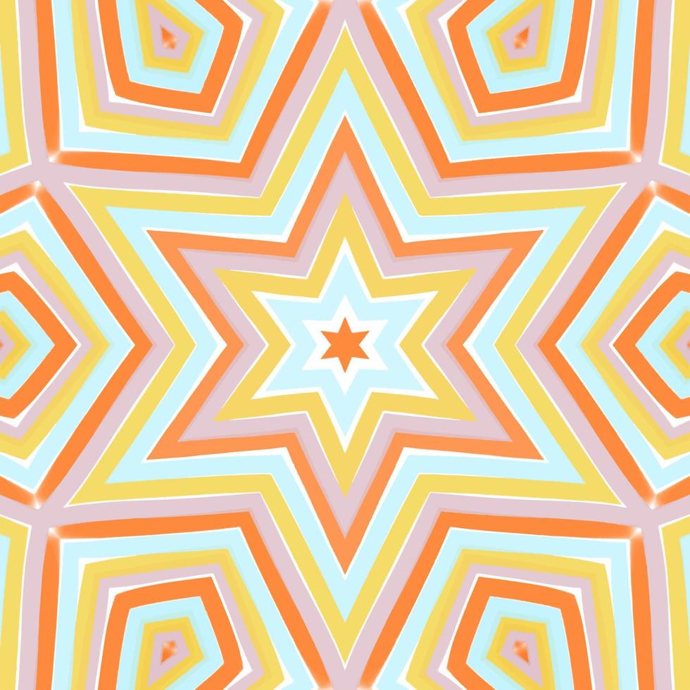 Abstract kaleidoscope background. Beautiful kaleidoscope seamless pattern. Multicolor mosaic texture. Seamless kaleidoscope texture. Unique kaleidoscope design vector