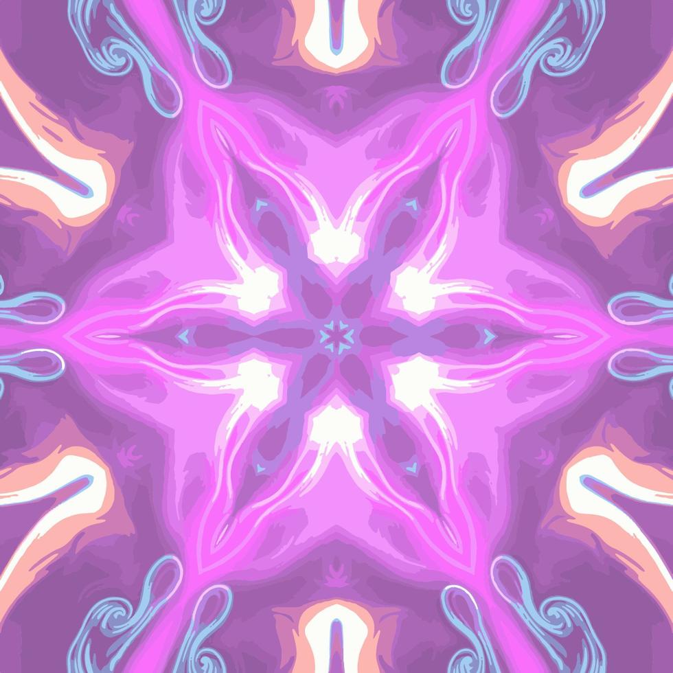 Abstract kaleidoscope background. Beautiful kaleidoscope seamless pattern. Multicolor mosaic texture. Seamless kaleidoscope texture. Unique kaleidoscope design vector
