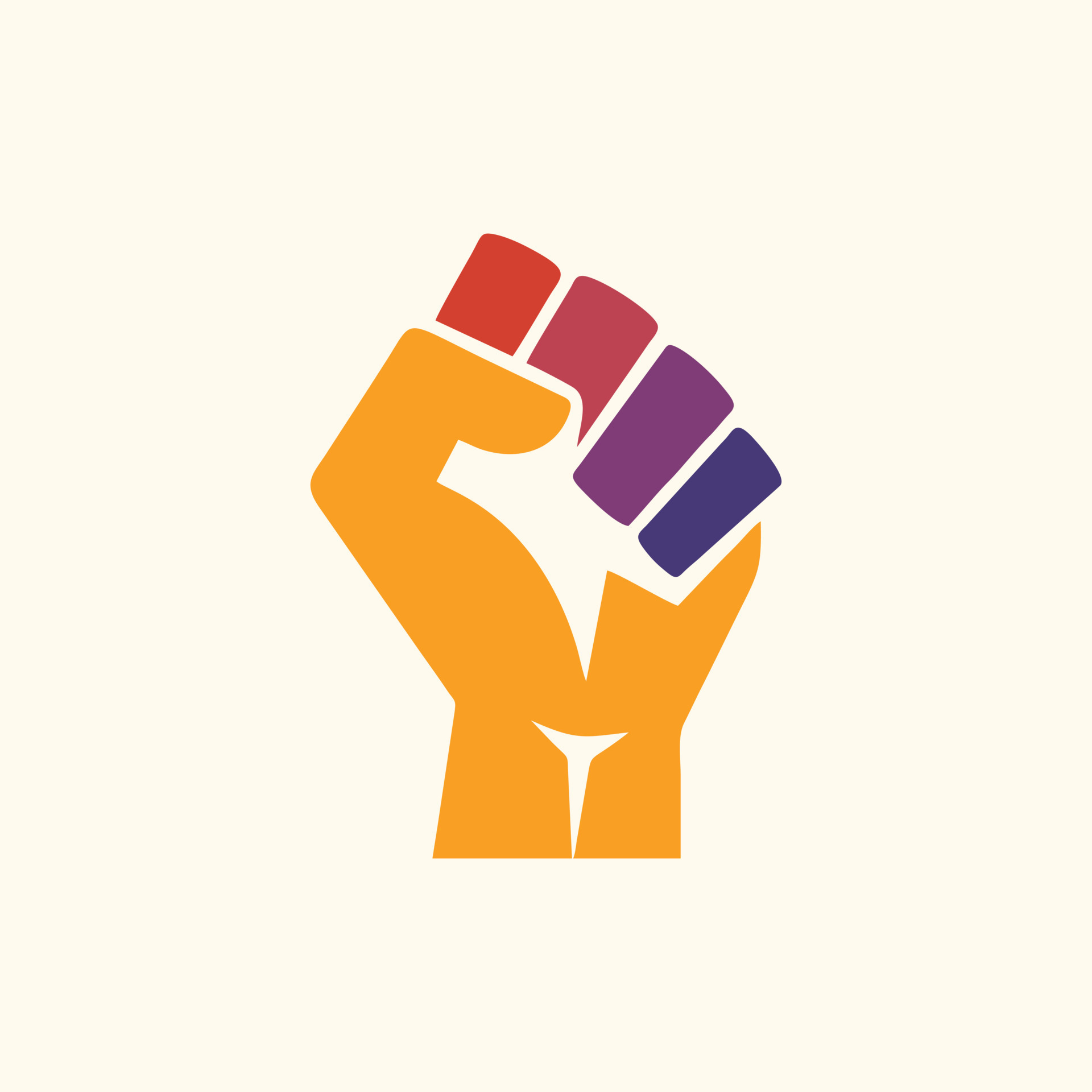 Hand Fist Geometric Modern Logo 12322627 Vector Art at Vecteezy