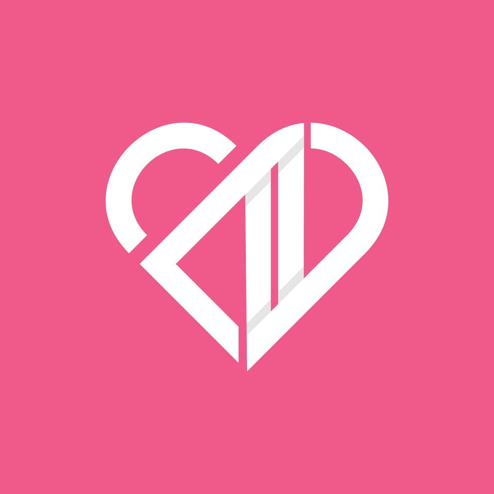 Letter Z Love Modern Business Logo vector