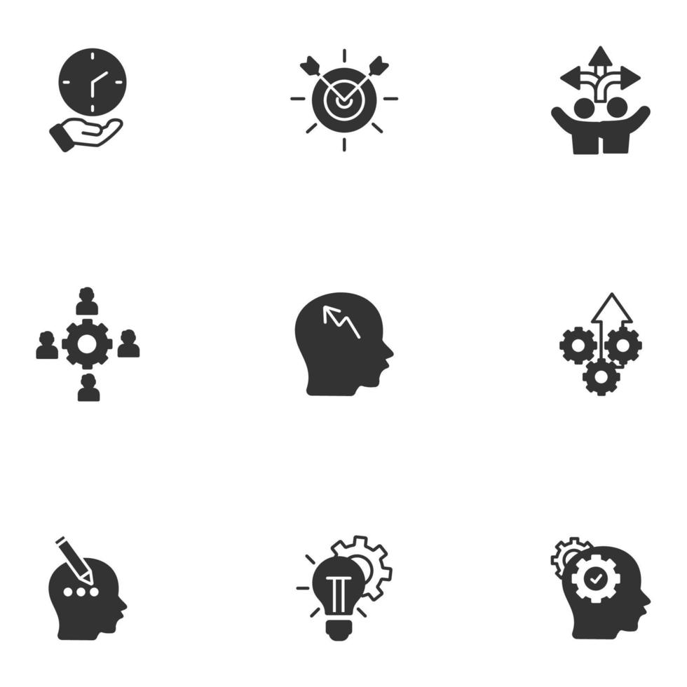 mentoring icons set . mentoring pack symbol vector elements for infographic web