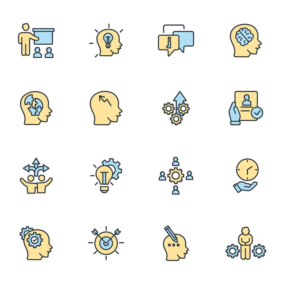 mentoring icons set . mentoring pack symbol vector elements for infographic web