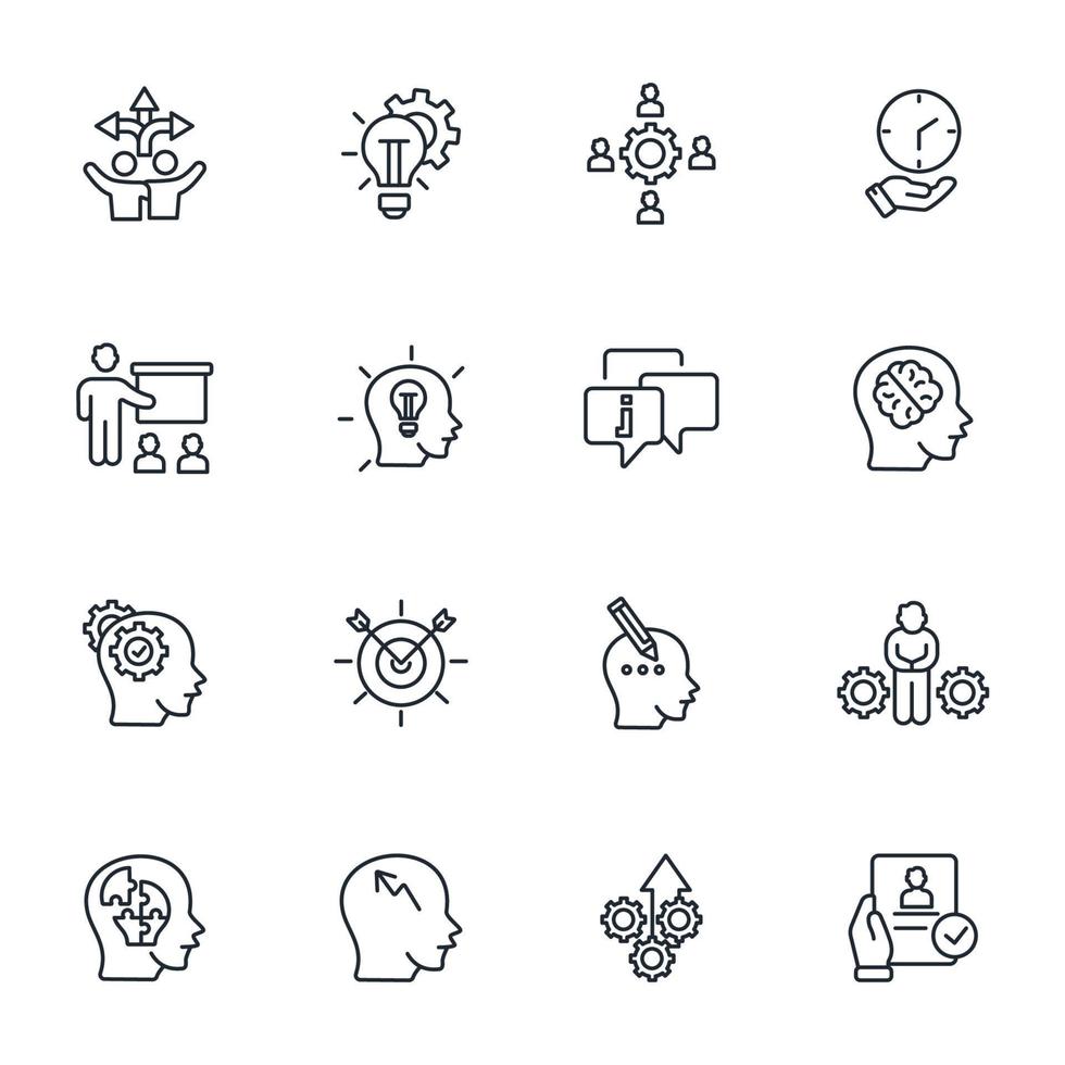 mentoring icons set . mentoring pack symbol vector elements for infographic web