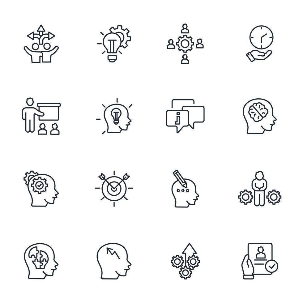 mentoring icons set . mentoring pack symbol vector elements for infographic web