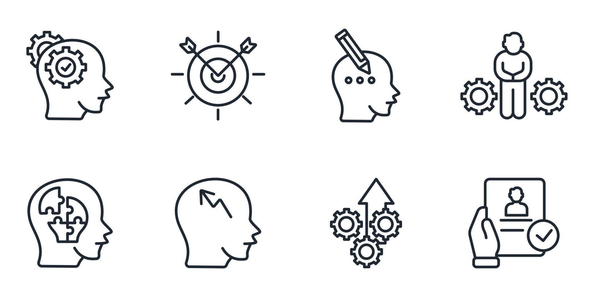 mentoring icons set . mentoring pack symbol vector elements for infographic web