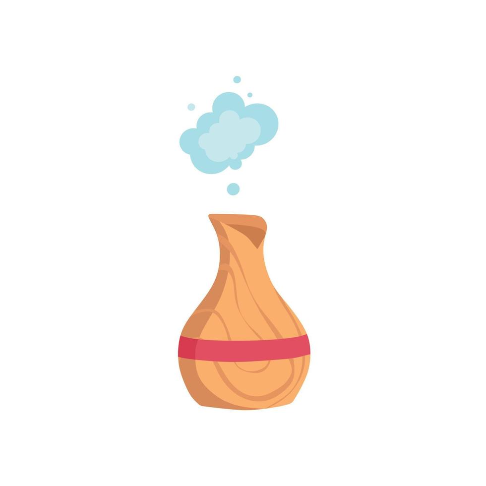 An air humidifier. A system for humidifying dry air in the room. Cartoon vector illustration.