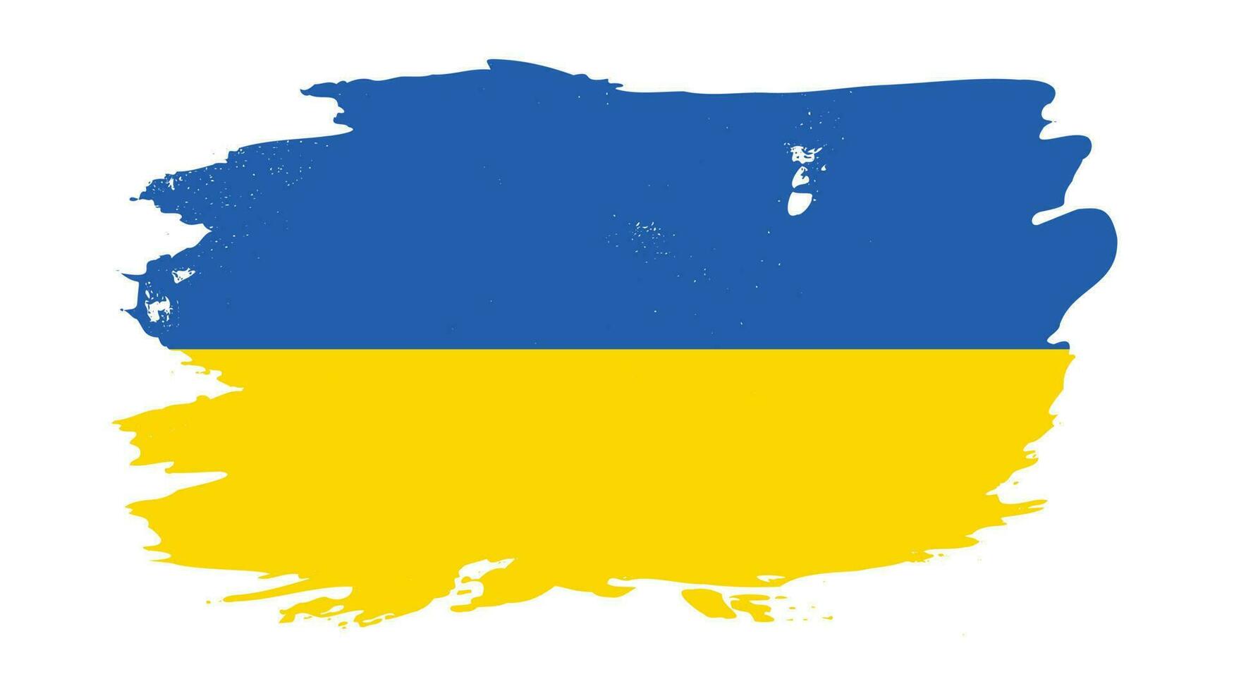Faded grunge texture flat Ukraine flag vector
