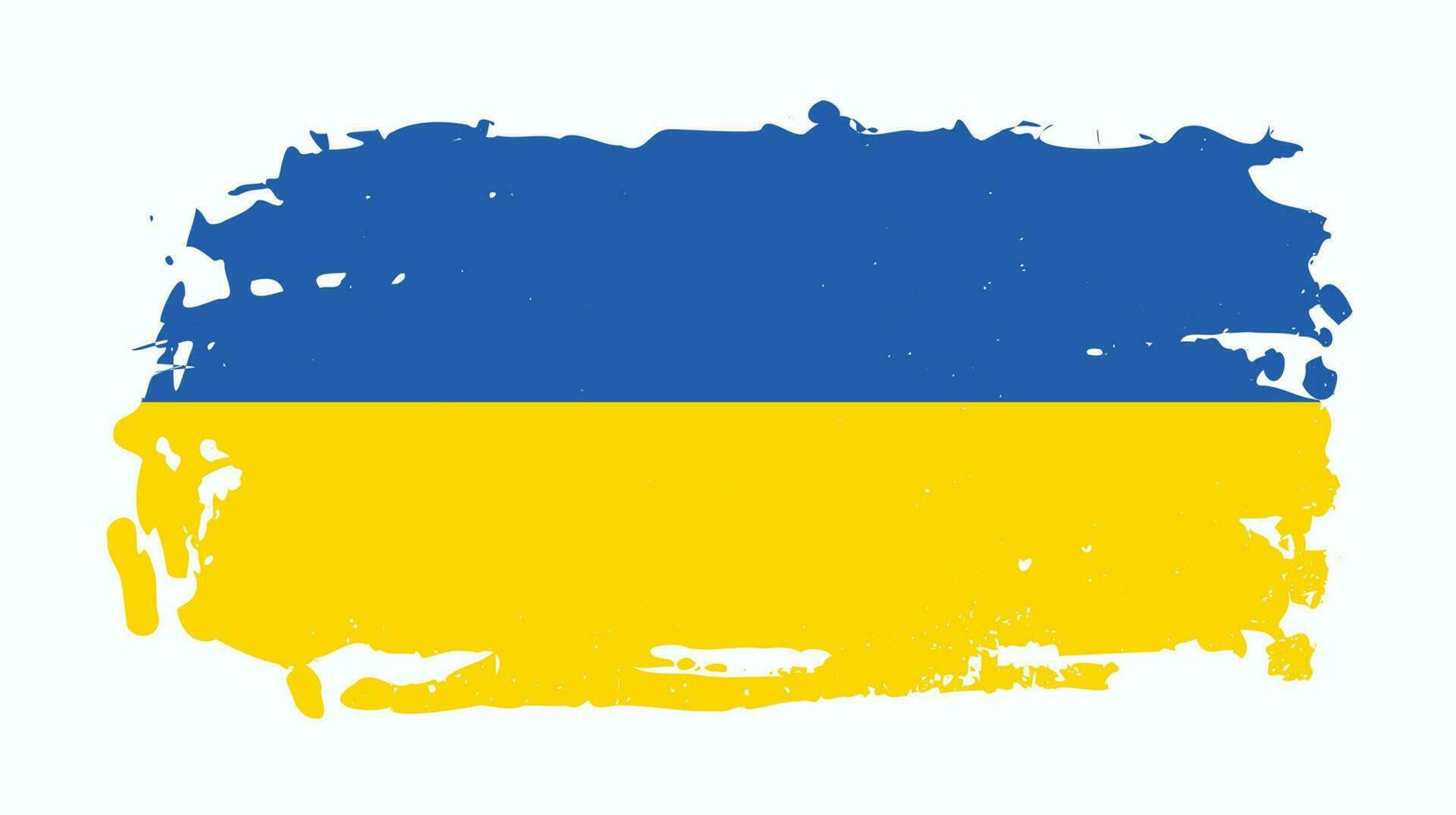 Colorful abstract grunge texture Ukraine flag vector