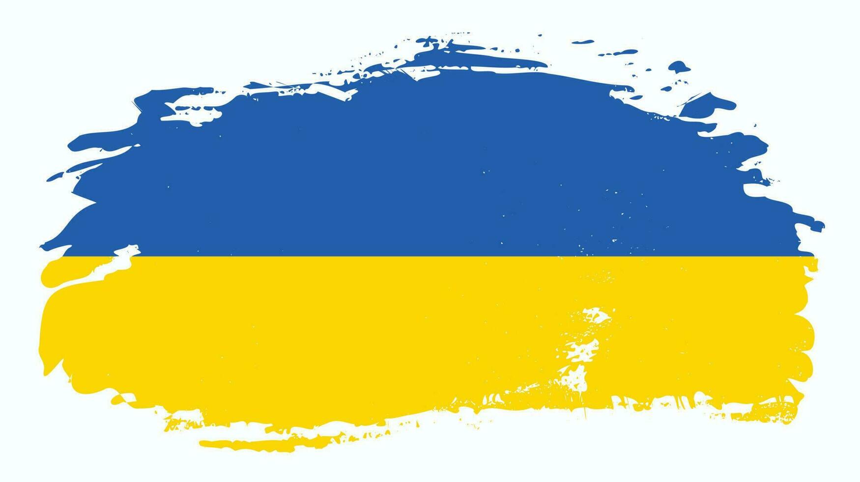 Grunge texture abstract Ukraine flag vector