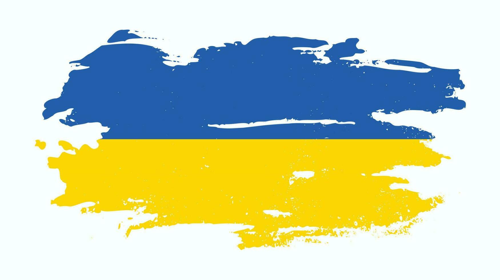 Abstract grunge texture Ukraine flag design vector