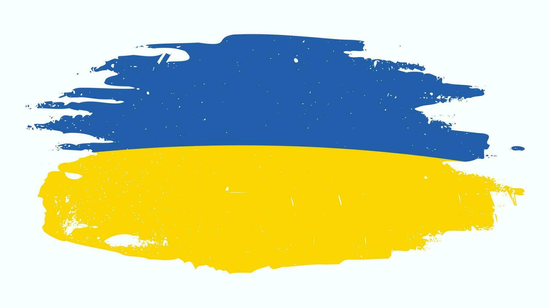 New graphic grunge texture Ukraine flag vector