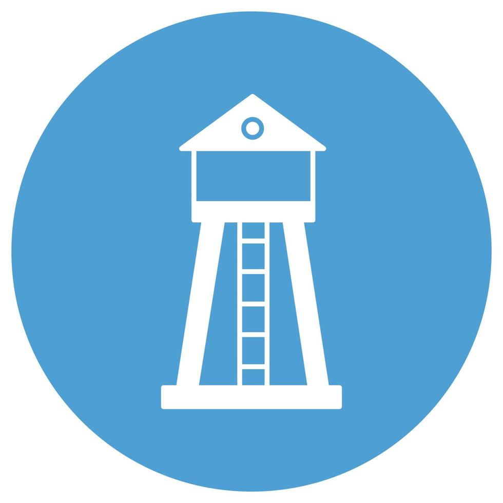 Observatory tower   which can easily modify or edit vector
