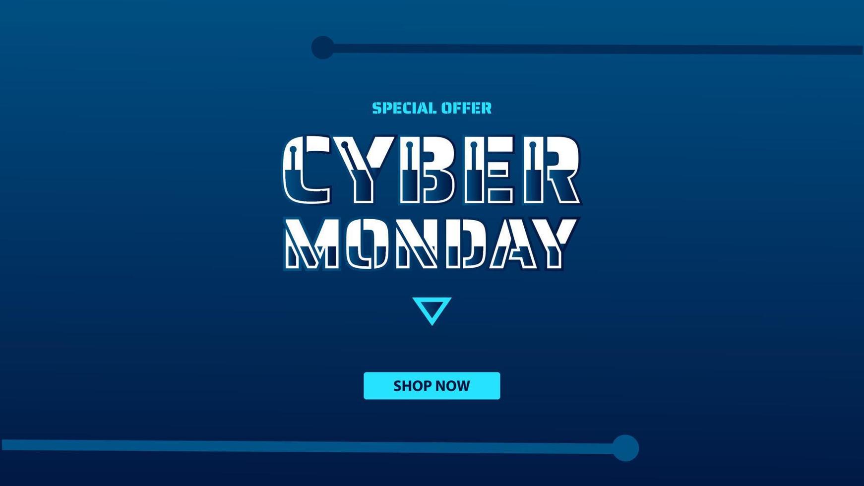 Cyber Monday Background with copy space area. Suitable to use on cyber Monday event promotion vector
