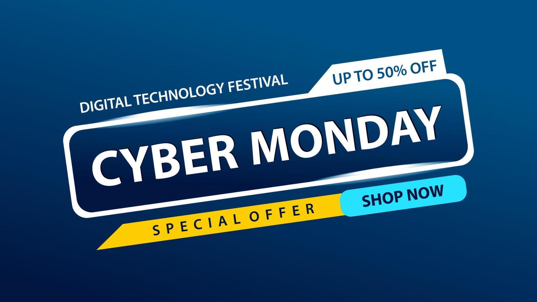 Venta de Cyber Monday vector