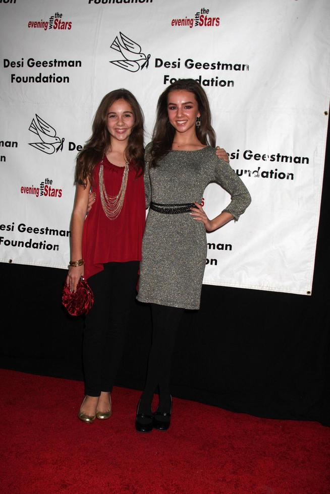 LOS ANGELES, OCT 9 -  Haley Pullos, Lexi Ainsworth arrives at the Evening WIth the Stars 2010 benefit for the Desi Geestman Foundation at Farmer s Market
Theatre on October 9, 2010 in Los Angeles, CA photo