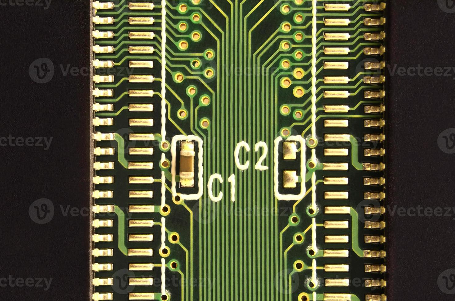 Macro of circuit board photo