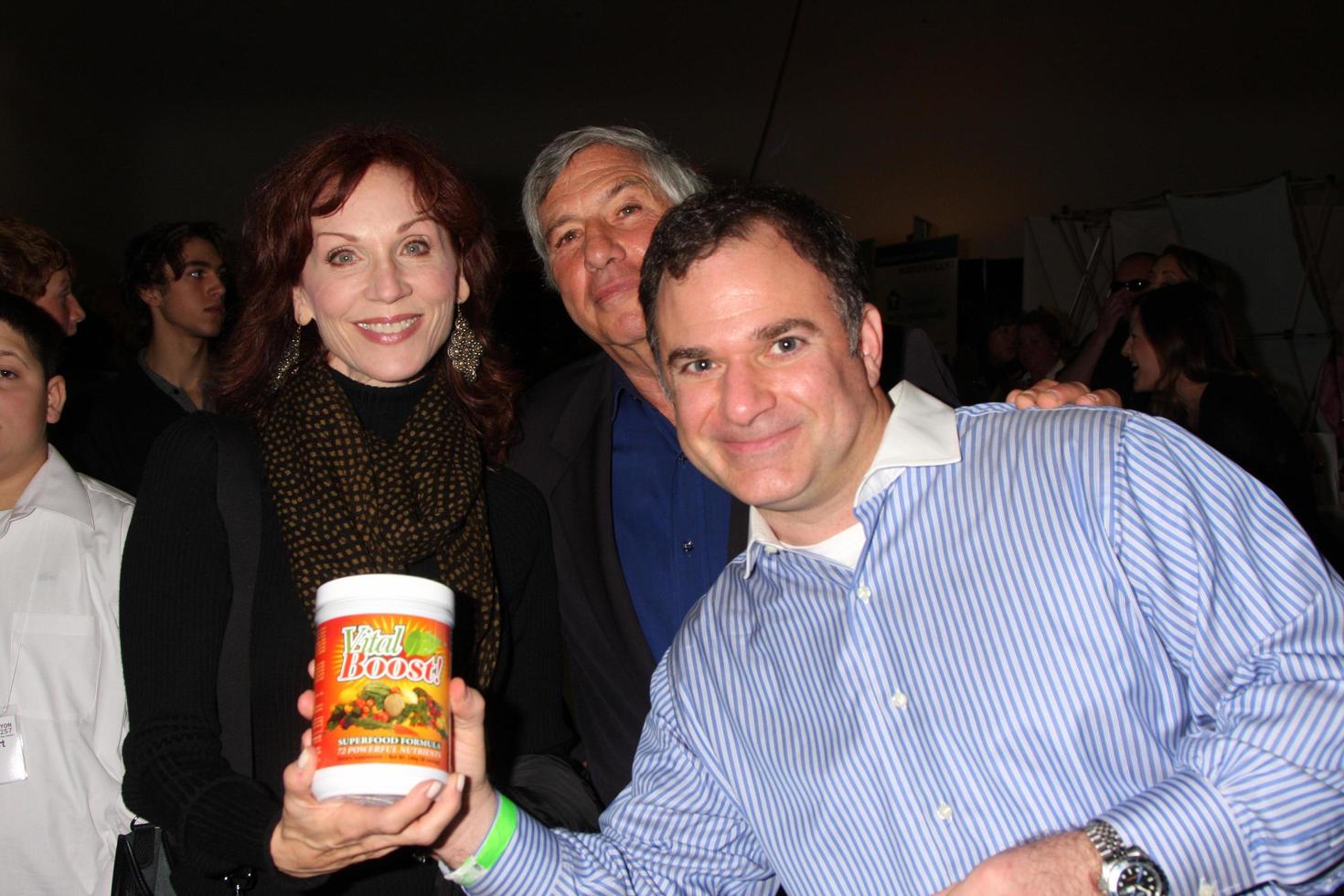 LOS ANGELES, NOV 20 -  Marilu Henner, Victor Zeines, Gil R. Tatarsky at the Connected s Celebrity Gift Suite celebrating the 2010 American Music Awards at Ben Kitay Studios on November 20, 2010 in Los Angeles, CA photo