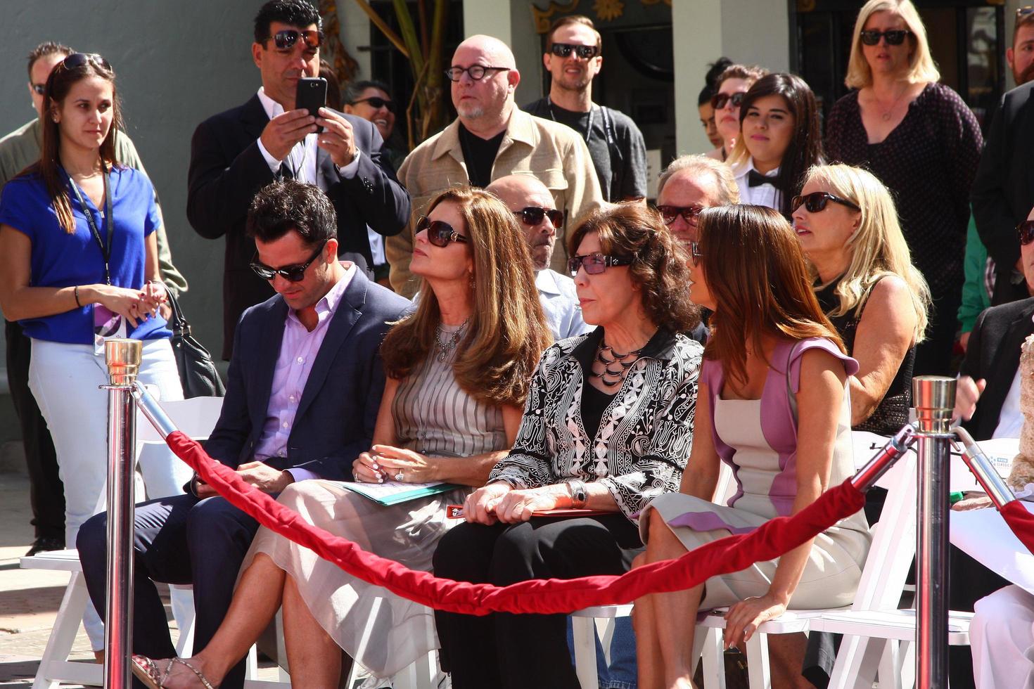 LOS ANGELES, APR 27 -  Troy Garity, Maria Shriver, Lily Tomlin, Eva Longoria at the ceremony to install Jane Fonda s handprints and footprints in cement at the Chinese Theater on April 27, 2013 in Los Angeles, CA photo