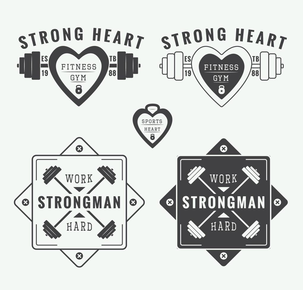 Set of vintage rugby and american football labels, emblems and logo. Vector illustration