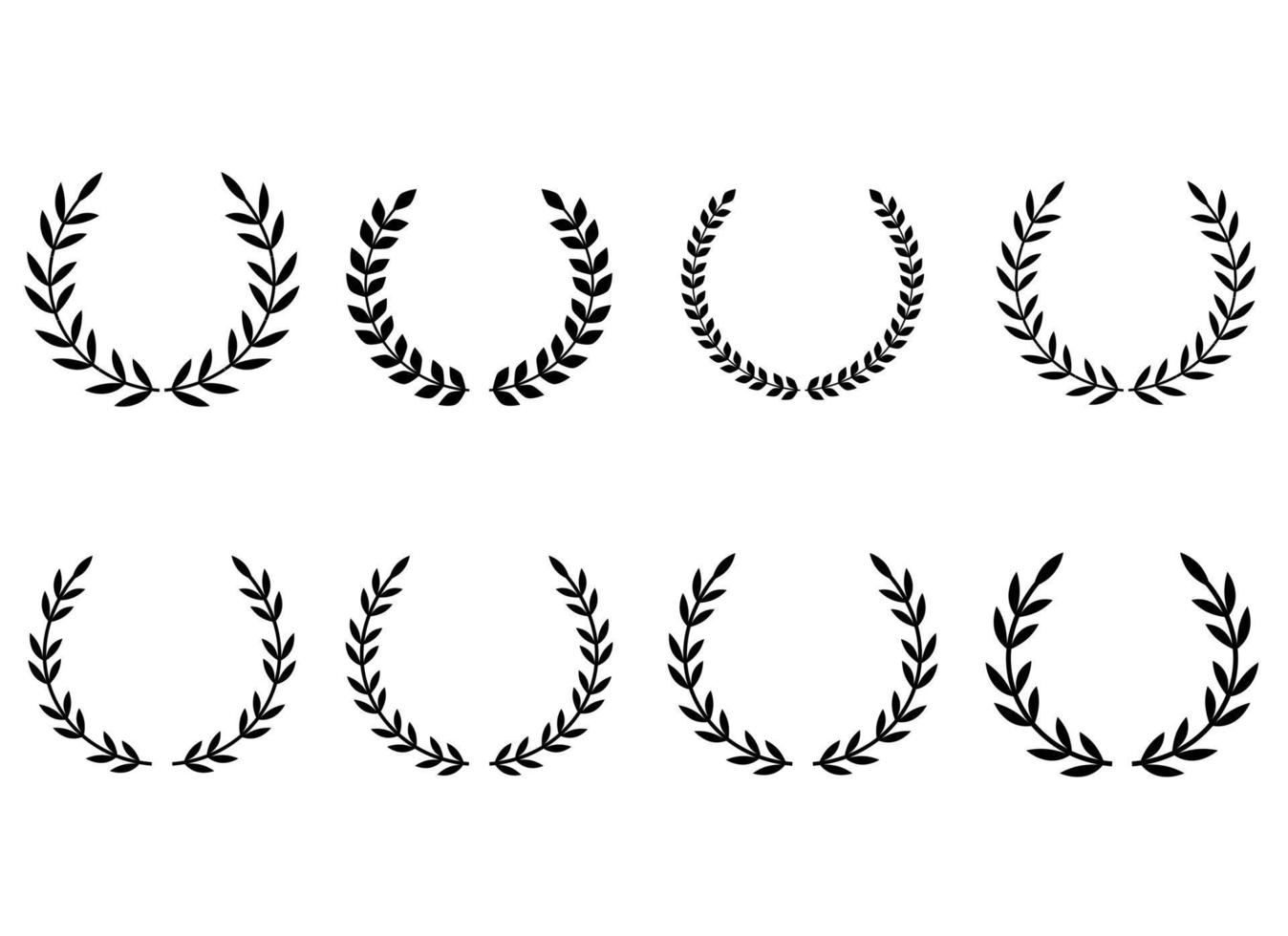 laurel wreath vector design illustration isolated on white background