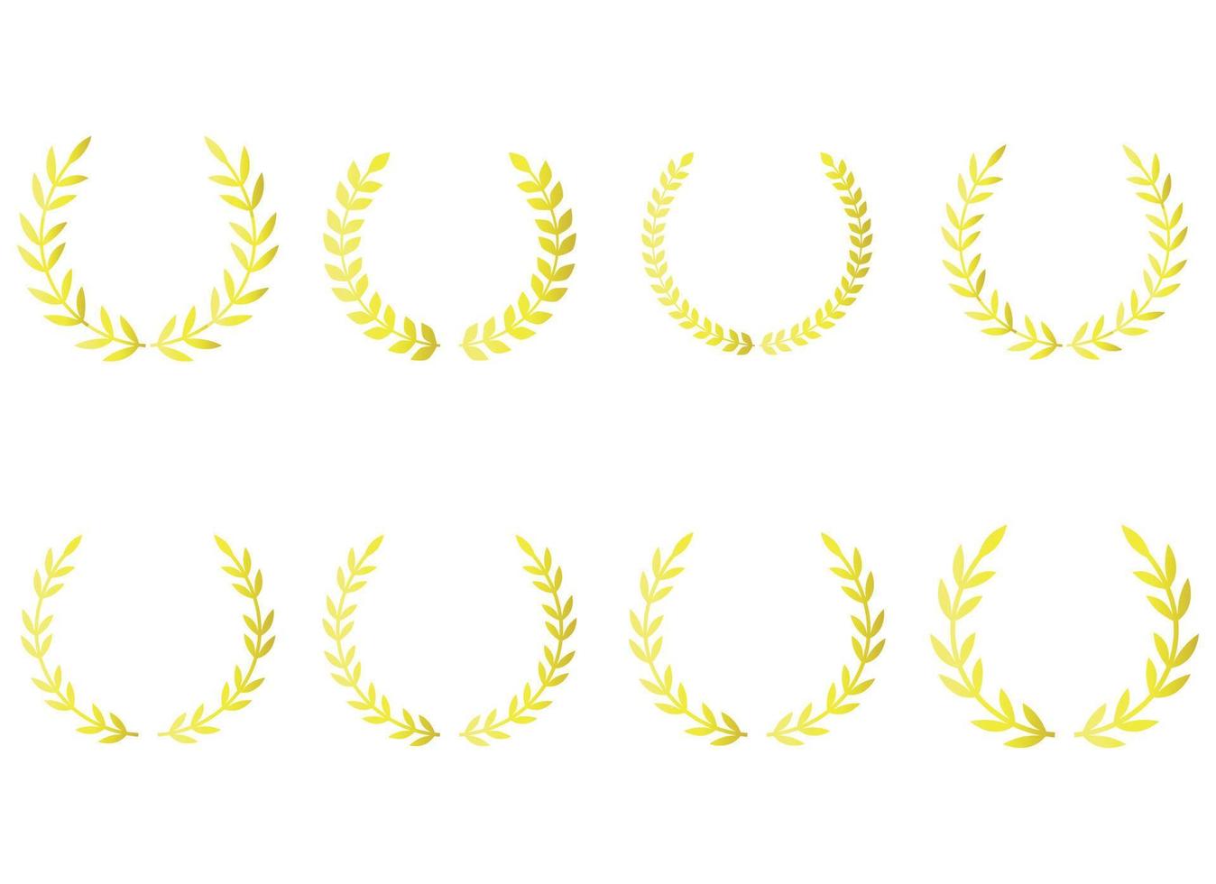 laurel wreath vector design illustration isolated on white background