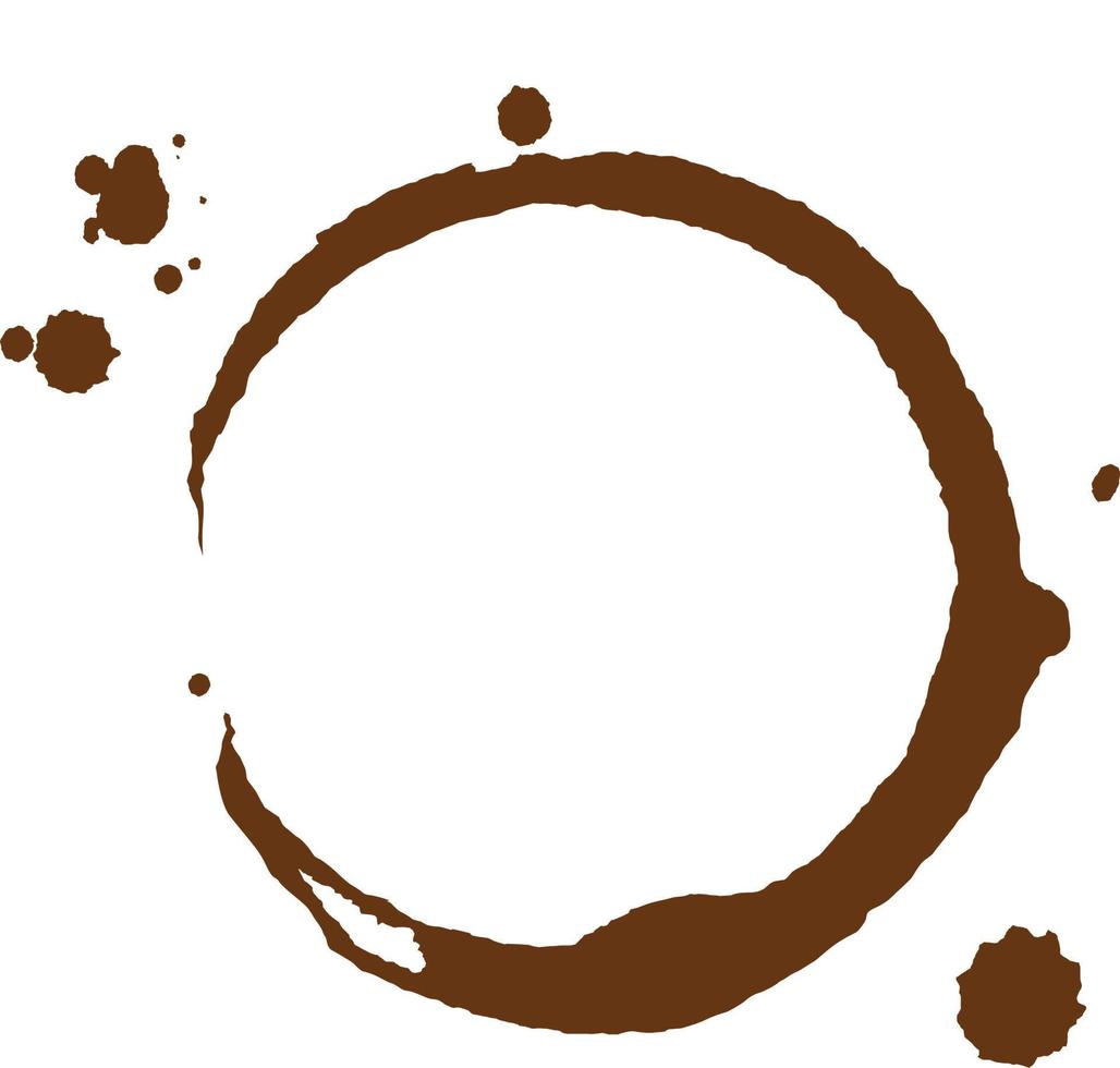 Vector illustration coffee marks isolated on white background