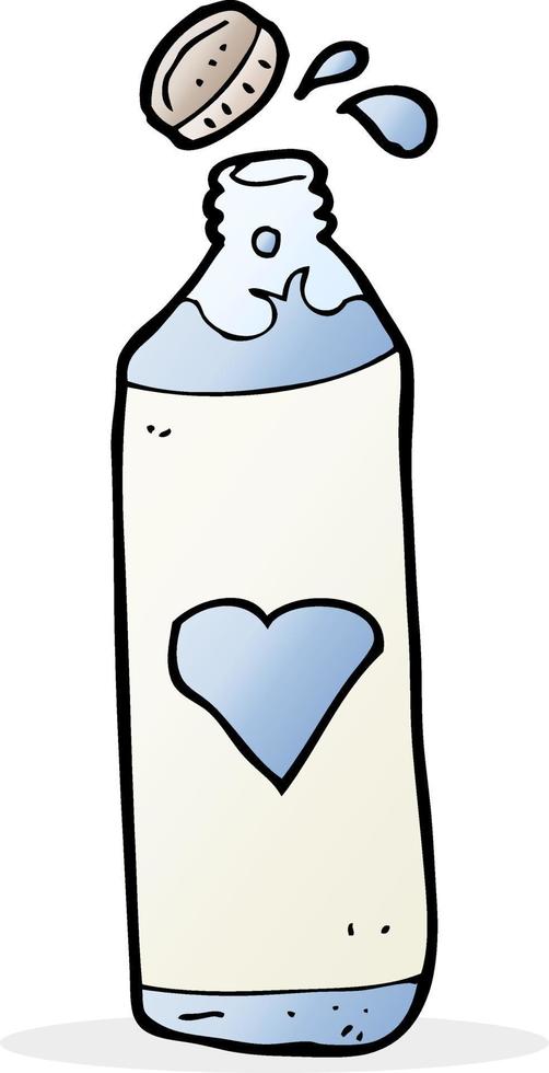 cartoon water bottle vector