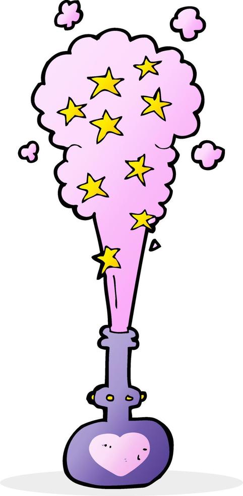 cartoon magic potion vector