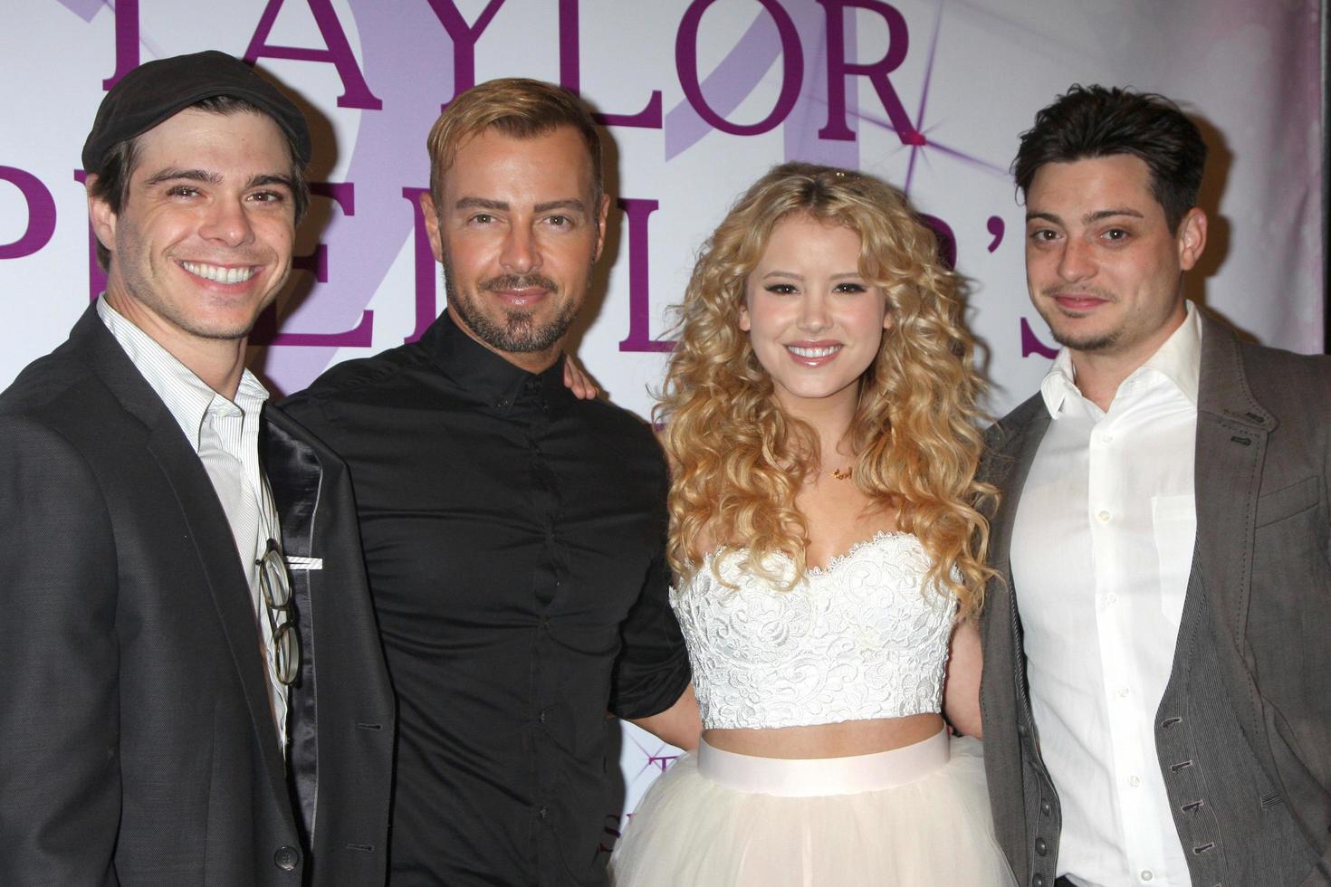 LOS ANGELES, OCT 25 -  Matthew Larwrence, Joey Lawrence, Taylor Spreitler, Andrew Lawrence at the Taylor Spreitler s 21st Birthday Party at the CBS Radford Studios on October 25, 2014 in Studio City, CA photo