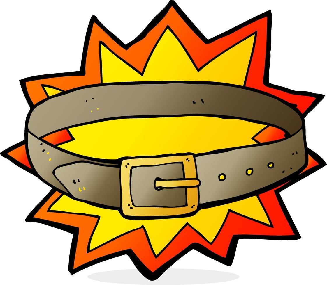 cartoon awesome new belt vector