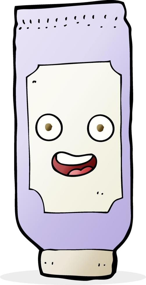 cartoon tube of cream vector
