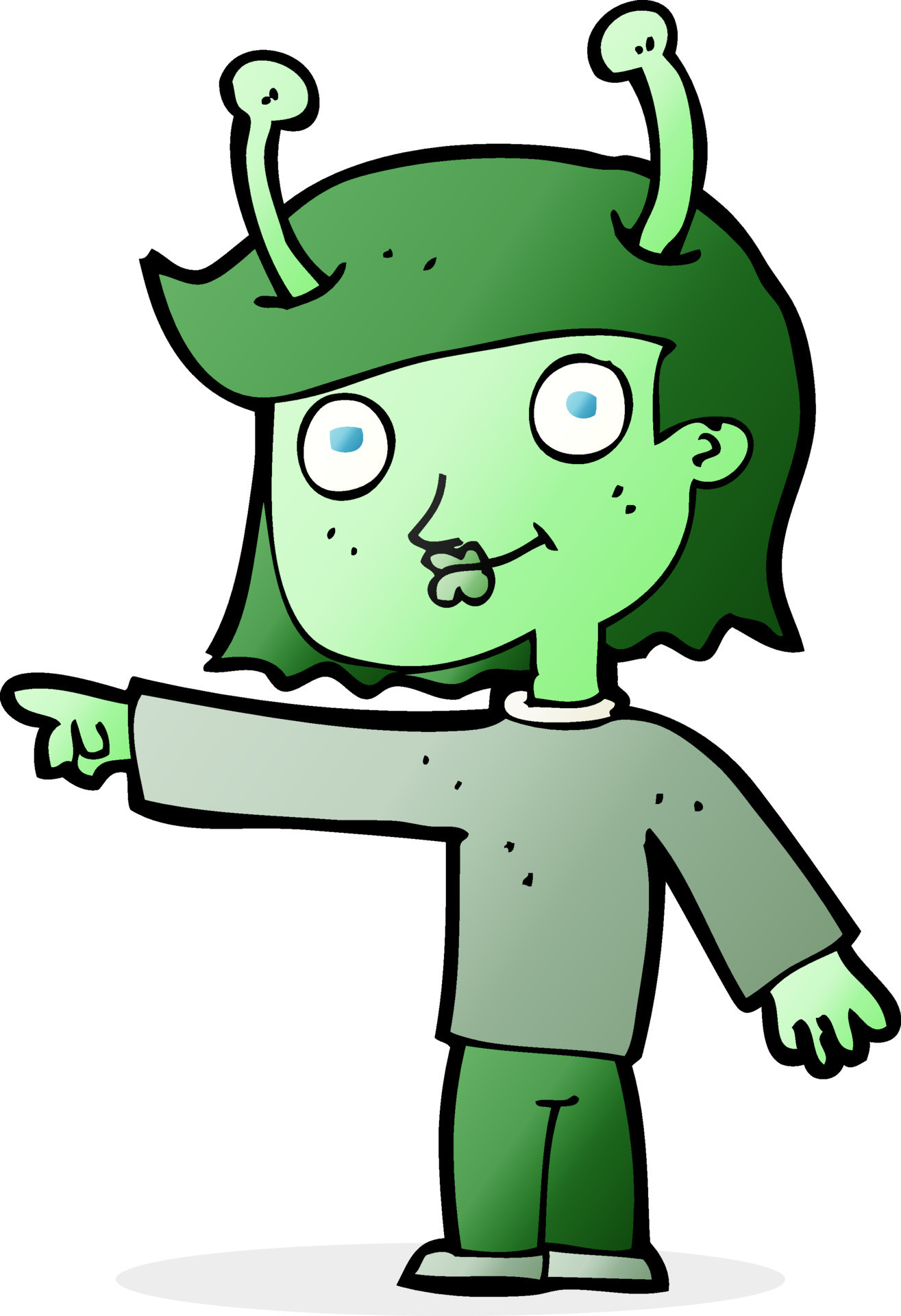 cartoon space alien 12332853 Vector Art at Vecteezy