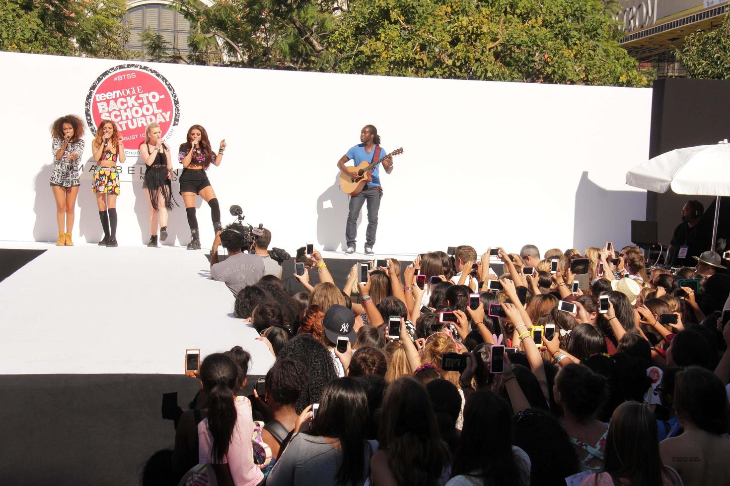 LOS ANGELES, AUG 9 -  Leigh-Anne Pinnock, Jade Thirwall, Perrie Edwards, Jesy Nelson, Little Mix at the Teen Vogue s Back-To-School Saturday Kick-Off Event at the The Grove on August 9, 2013 in Los Angeles, CA photo