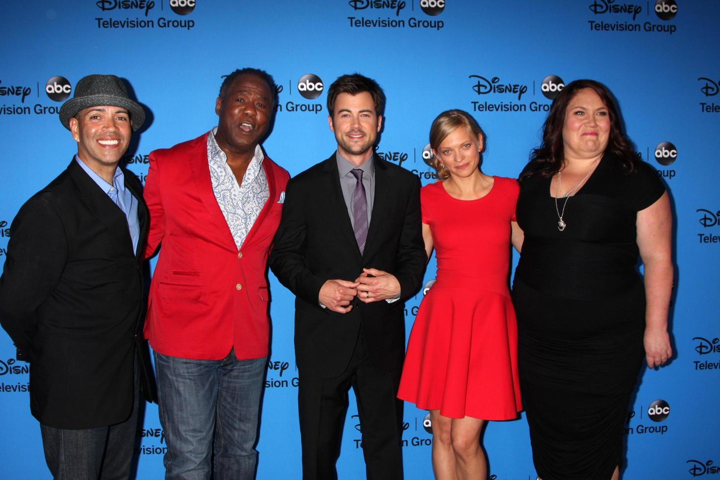LOS ANGELES, AUG 4 - Luis Antonio Ramos, Isiah Whitlock, Jr, Matt Long, Anastasia Phillips, Lorraine Bruce arrives at the ABC Summer 2013 TCA Party at the Beverly Hilton Hotel on August 4, 2013 in Beverly Hills, CA photo