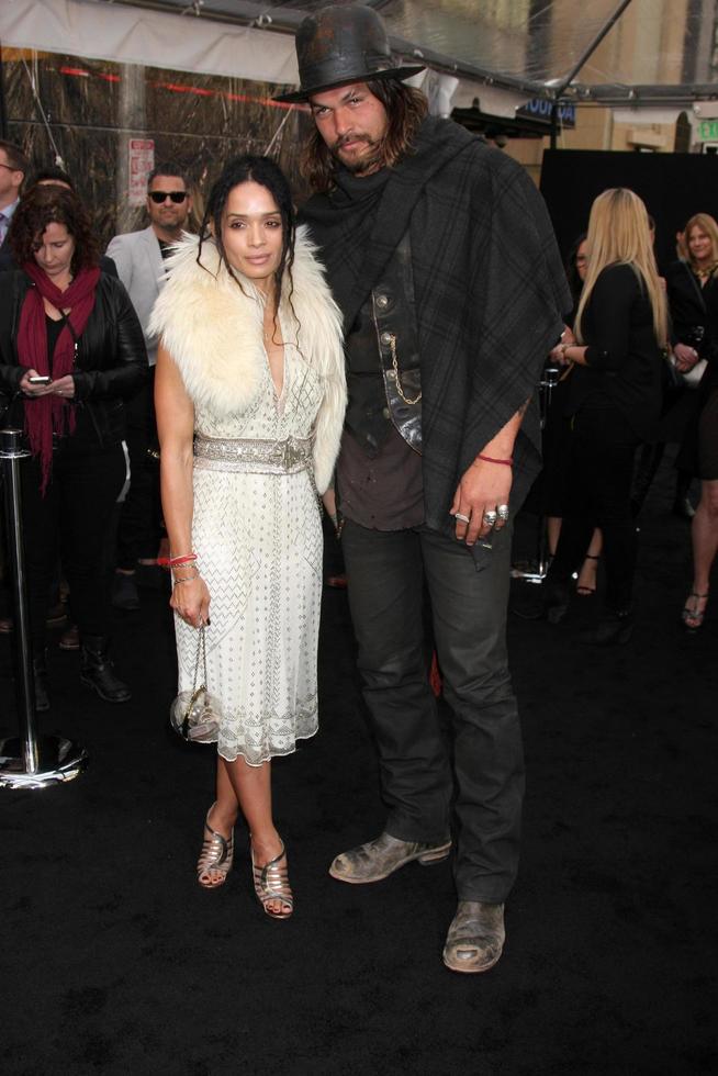 LOS ANGELES, MAY 7 - Lisa Bonet, Jason Momoa at the Mad Max - Fury Road Los Angeles Premiere at the TCL Chinese Theater IMAX on May 7, 2015 in Los Angeles, CA photo