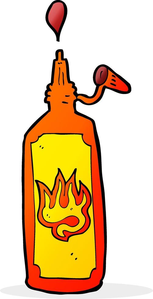 cartoon hot sauce vector