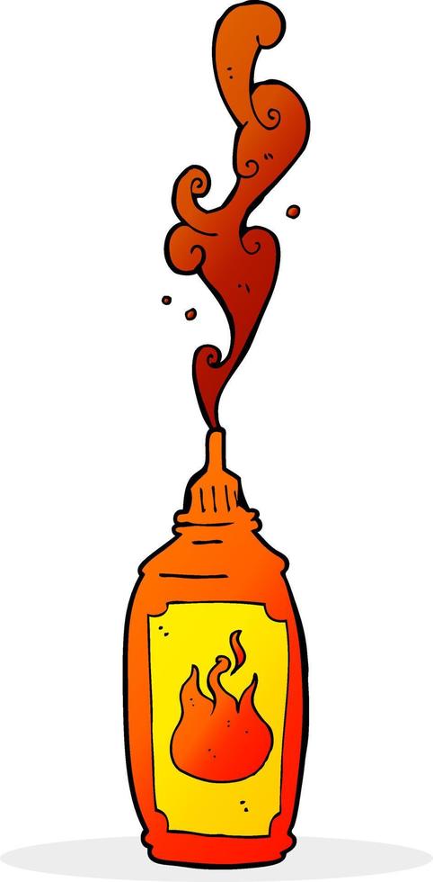 cartoon hot sauce vector