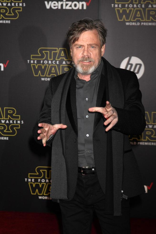 LOS ANGELES, DEC 14 - Mark Hamill at the Star Wars - The Force Awakens World Premiere at the Hollywood and Highland on December 14, 2015 in Los Angeles, CA photo