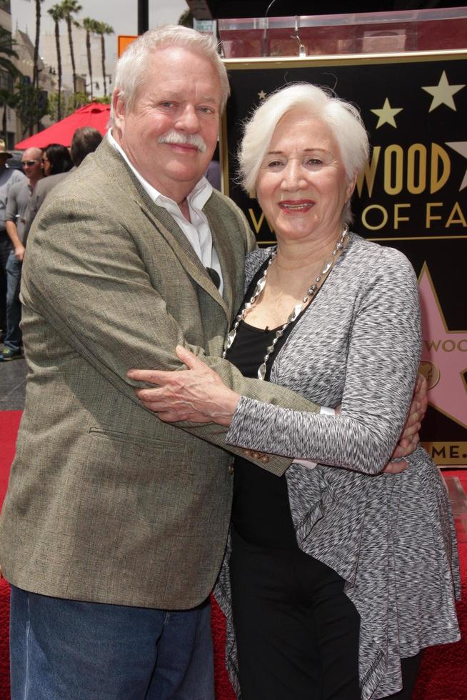 LOS ANGELES, MAY 24 - Armistead Maupin, Olympia Dukakis at the ceremony bestowing Olympia Dukakis with a Star on the Hollywood Walk of Fame at the Hollywood Walk of Fame on May 24, 2013 in Los Angeles, CA photo